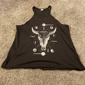 Billabong Black Graphic Tank Top